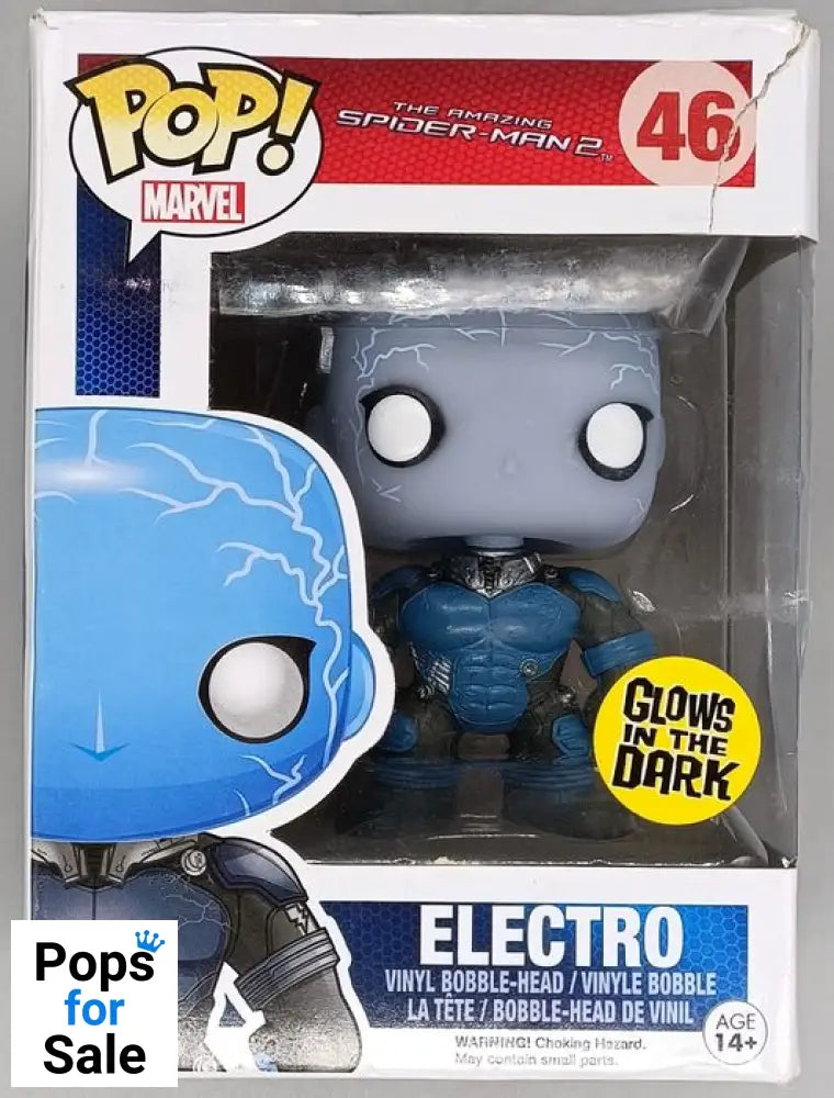 #46 Electro - Glow - Marvel Amazing Spider-Man 2 Box Damaged Funko POP