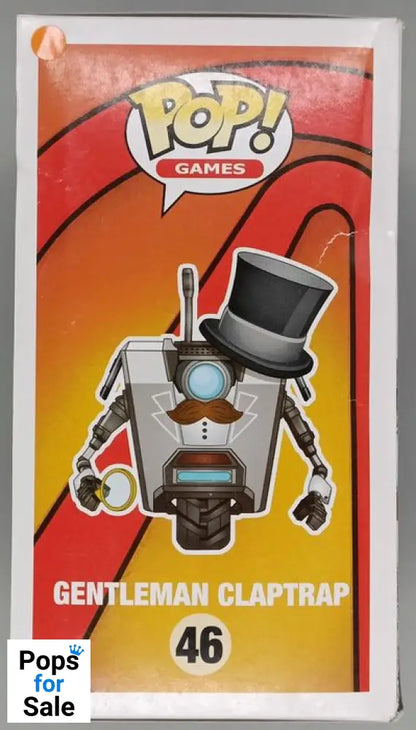 46 Gentleman Claptrap - Borderlands - Funko POP - Box Damaged