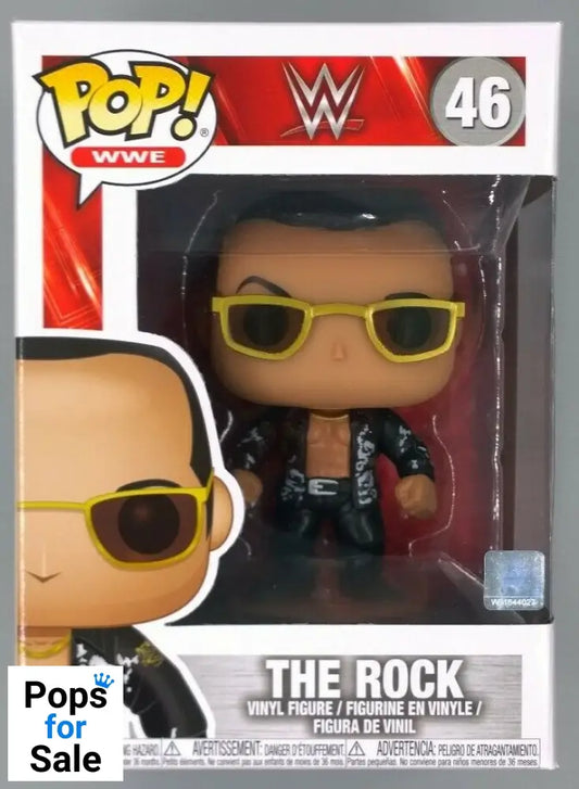 #46 The Rock (Black Jacket) - Chase Edition - WWE Funko POP