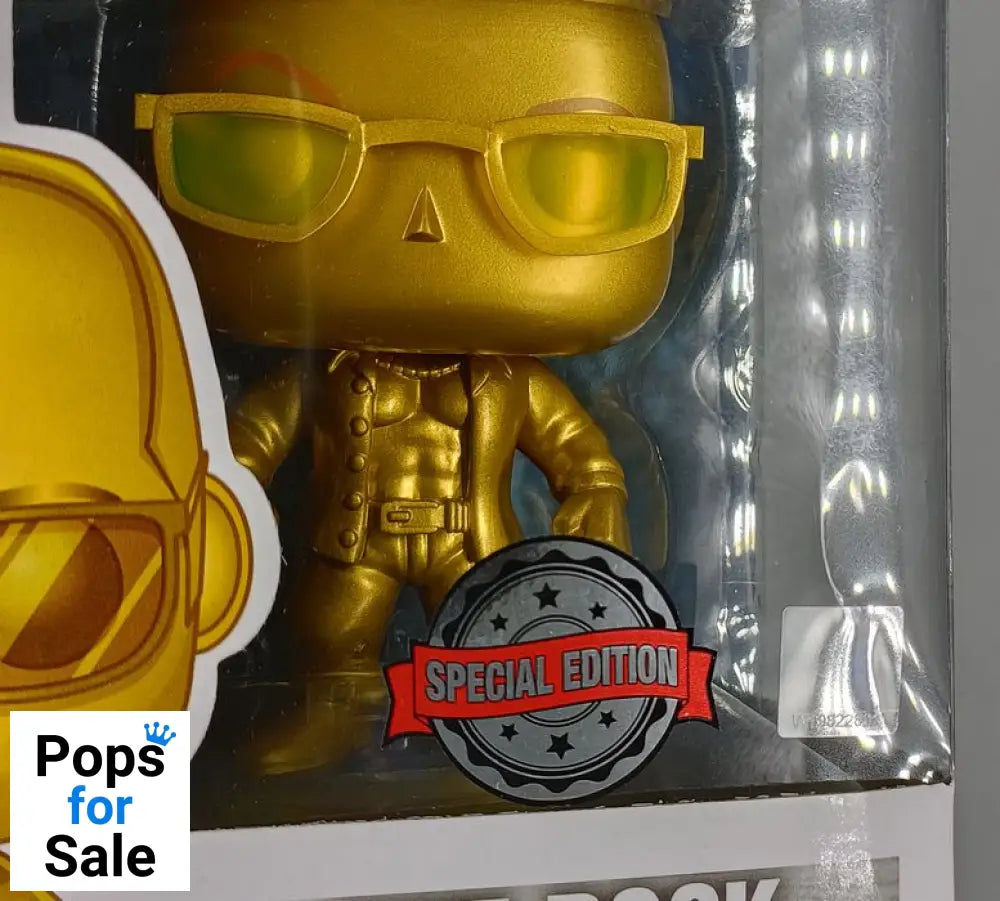 #46 The Rock (Gold) WWE Smackdown Live 20th Anniversary Box Damaged Funko POP