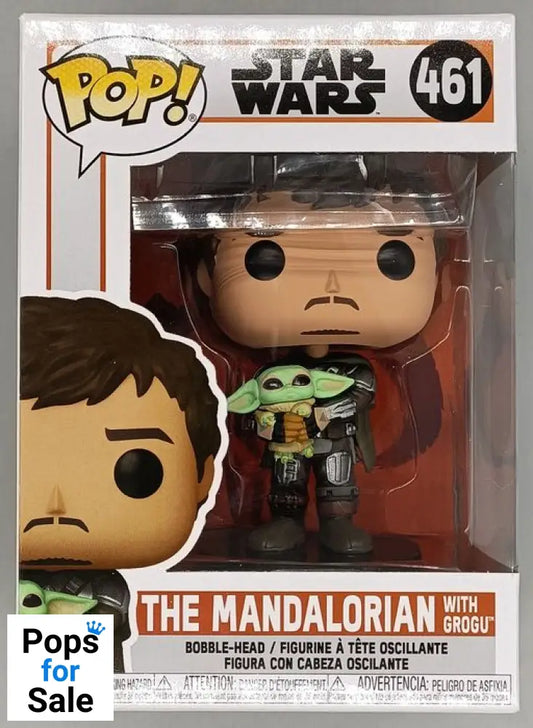 #461 The Mandalorian (with Grogu) Star Wars The Manda Box Damaged Funko POP