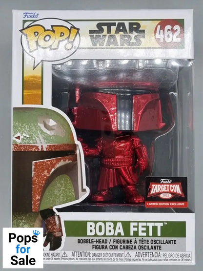 #462 Boba Fett (Red) Chrome Star Wars Funko POP