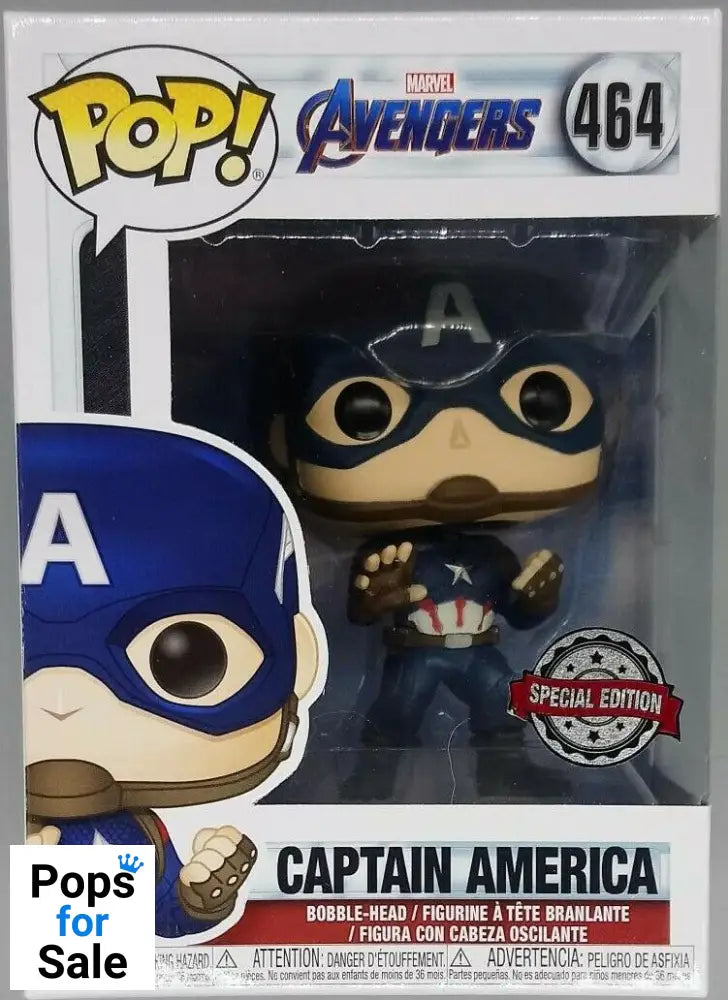 #464 Captain America (Action Pose) Marvel Avengers Endgame Funko POP