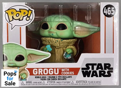 465 Grogu (with Cookies) Star Wars The Mandalorian Box Damaged Funko POP