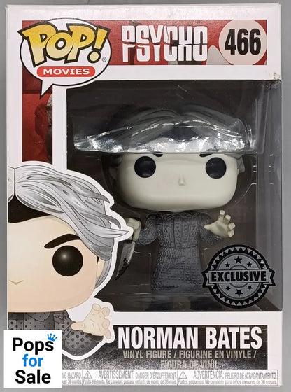 466 Norman Bates - B&W - Horror - Psycho - Funko POP - Box Damaged