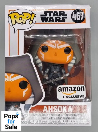 #467 Ahsoka (Hooded) - Star Wars The Mandalorian Box Damaged Funko POP