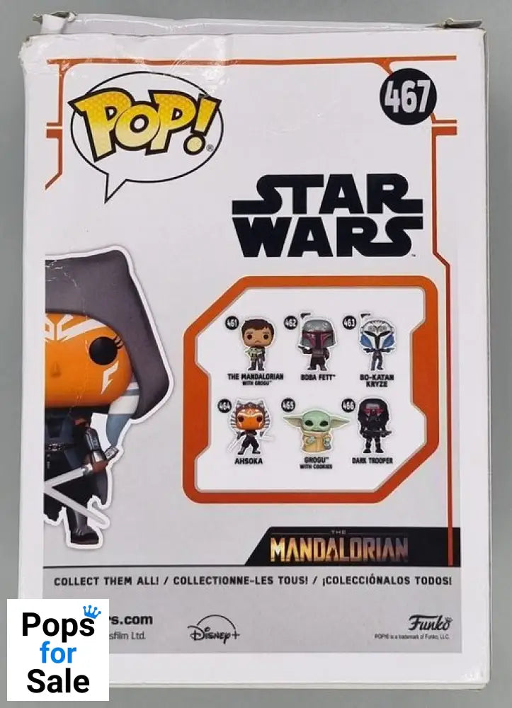 #467 Ahsoka (Hooded) - Star Wars The Mandalorian Box Damaged Funko POP