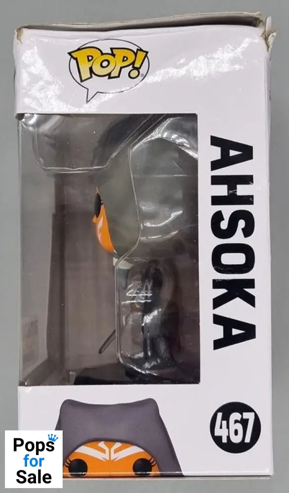 #467 Ahsoka (Hooded) - Star Wars The Mandalorian Box Damaged Funko POP