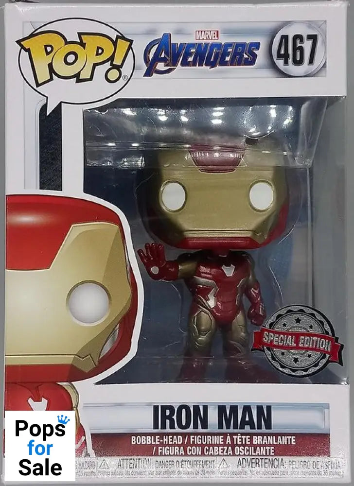 #467 Iron Man (Action Pose) - Marvel Avengers Endgame Funko POP