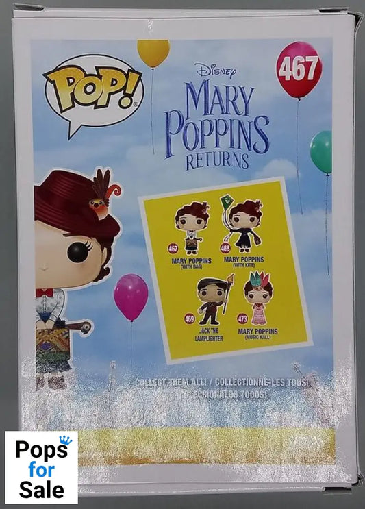 467 Mary Poppins (with Bag) Disney Mary Poppins Funko POP - Box Damaged