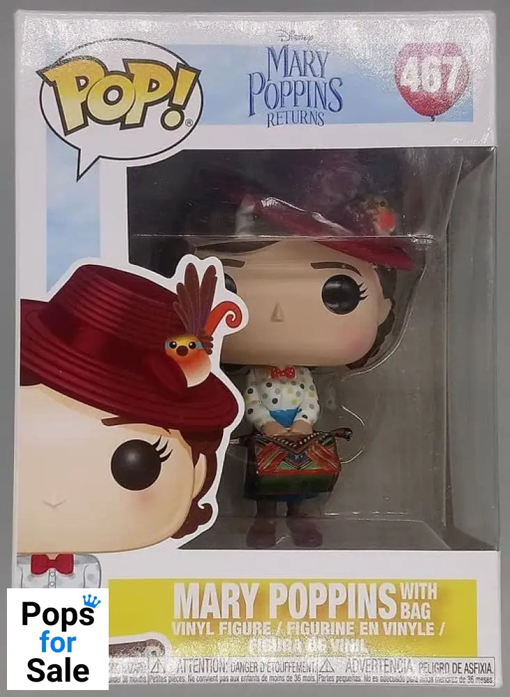 467 Mary Poppins (with Bag) Disney Mary Poppins Funko POP - Box Damaged