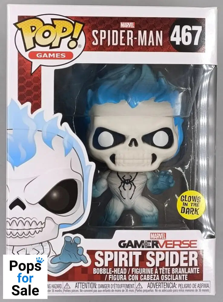 #467 Spirit Spider - Glow - Marvel Spider-Man Game Funko POP