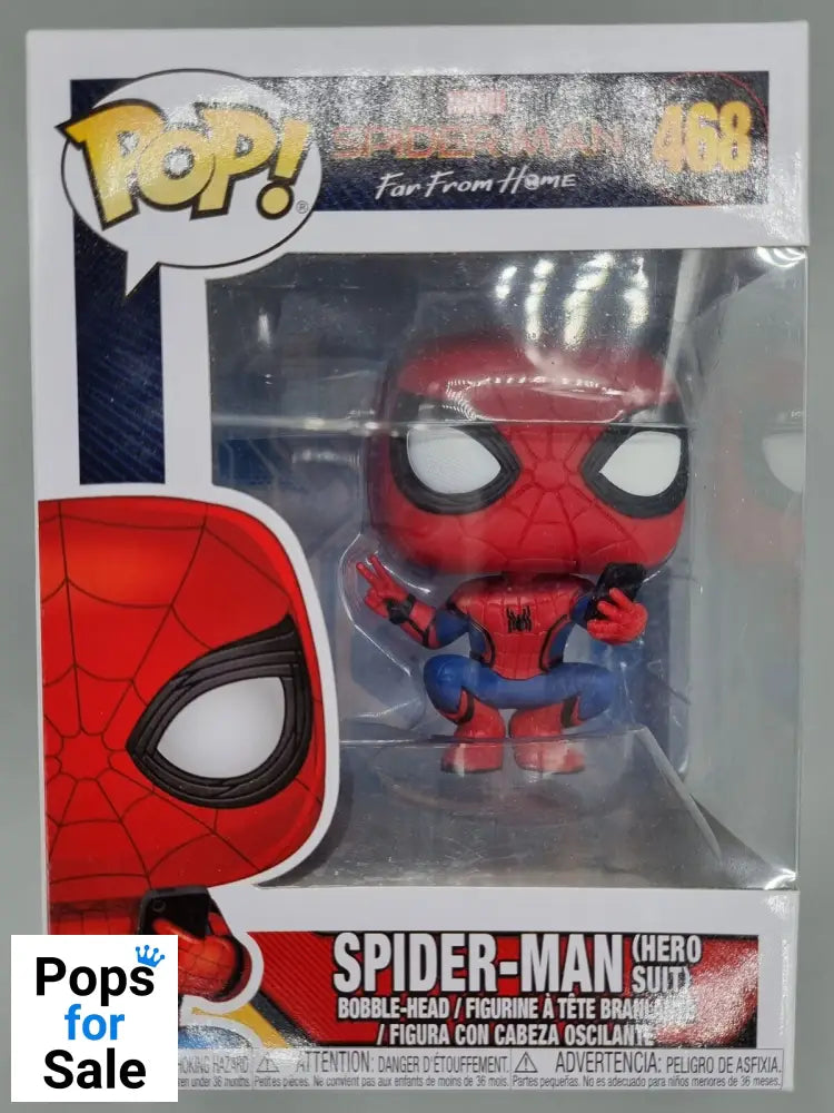 #468 Spider-Man (Hero Suit) Marvel Spider-Man Far from Home Funko POP