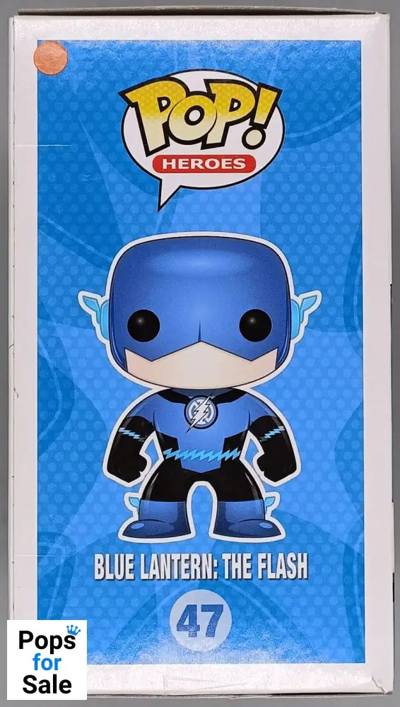 #47 Blue Lantern - DC The Flash - Metallic - Box Damaged Funko POP