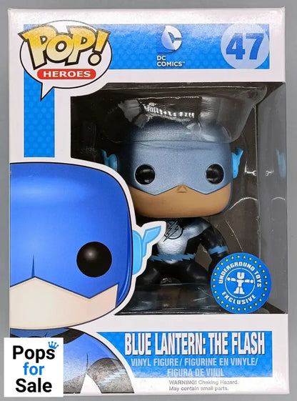 #47 Blue Lantern - DC The Flash - Metallic - Box Damaged Funko POP