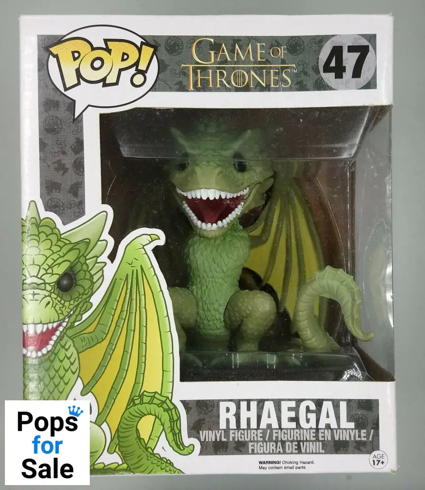 #47 Rhaegal - 6 Inch - Game of Thrones Funko POP