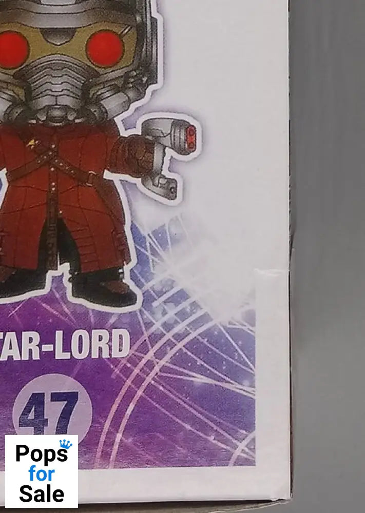 #47 Star-Lord - Marvel - Guardians of the Galaxy Box Damaged Funko POP