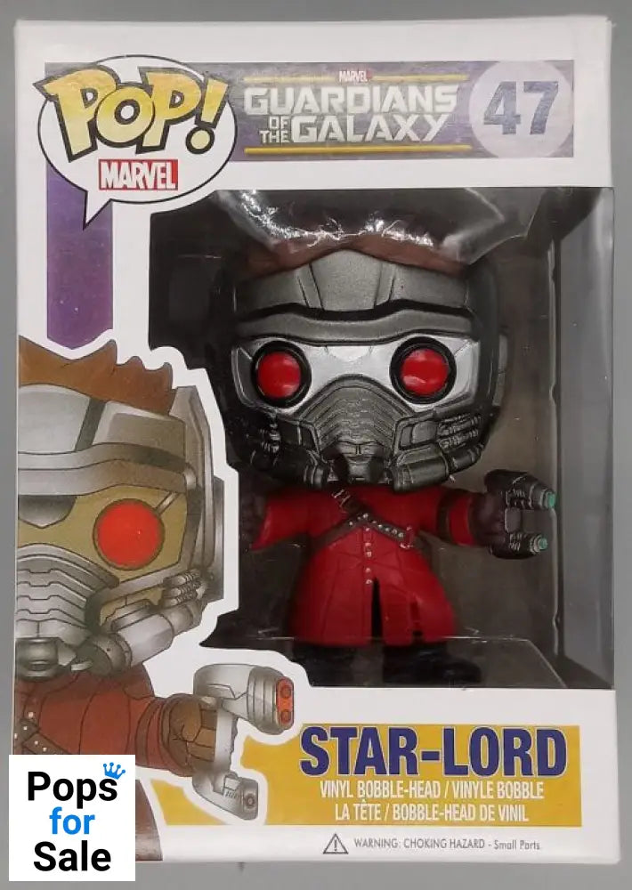 #47 Star-Lord - Marvel - Guardians of the Galaxy Box Damaged Funko POP