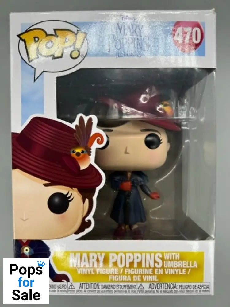 #470 Mary Poppins (with Umbrella) - Disney Mary - Box Damaged Funko POP