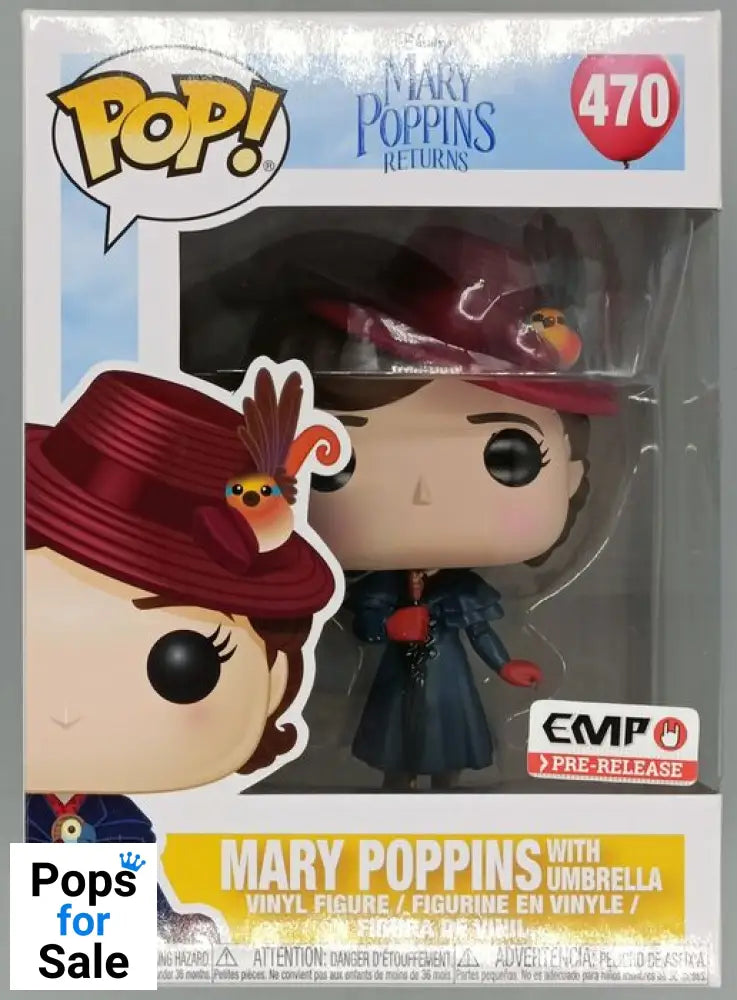 #470 Mary Poppins (with Umbrella) - Disney Mary Poppins Funko POP