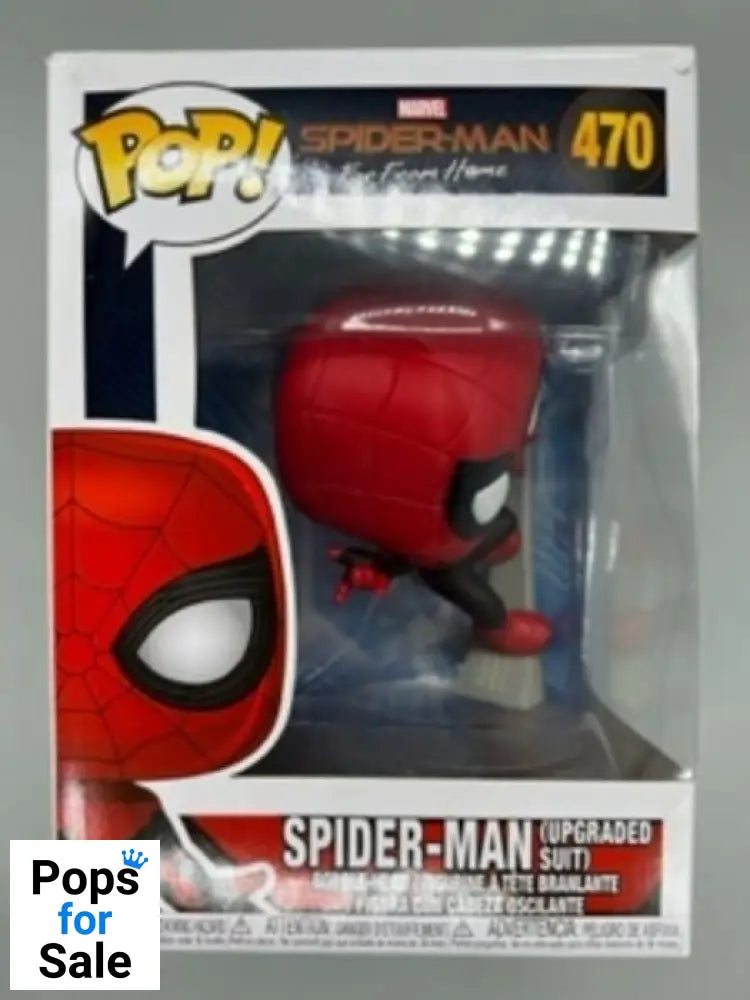 #470 Spider-Man (Upgraded Suit) Marvel Far from Home Box Damaged Funko POP