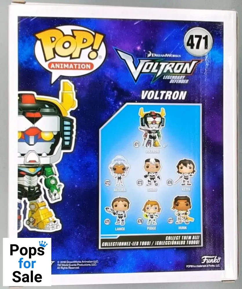 #471 Voltron - 6 Inch Metallic - Voltron Funko POP