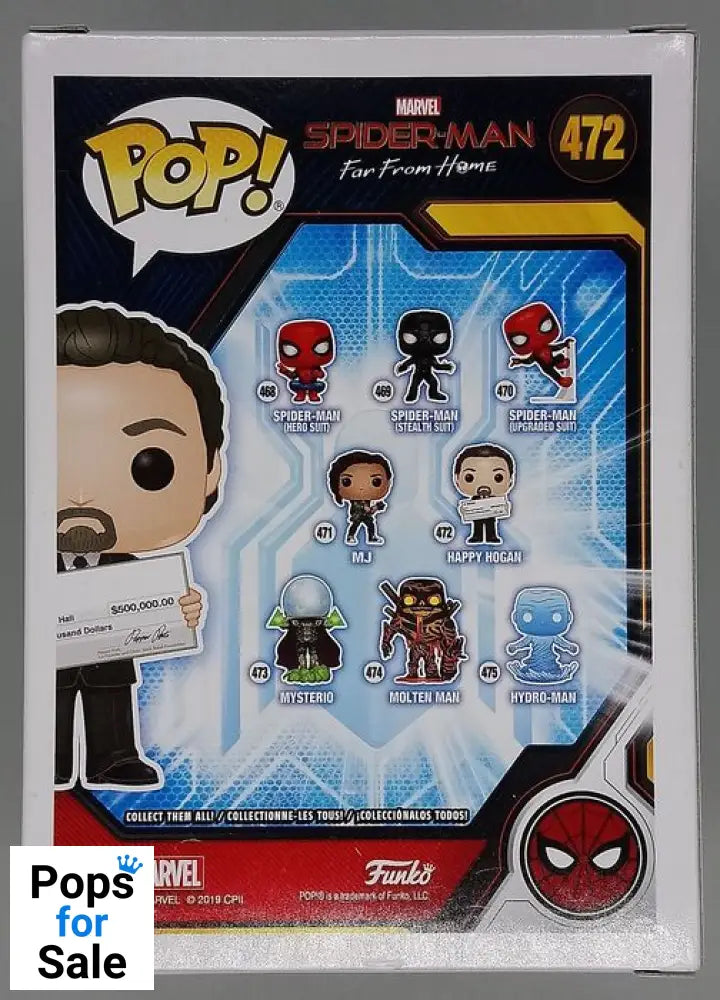 #472 Happy Hogan - Marvel Spiderman Far From Home Funko POP