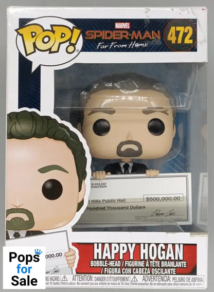 472 Happy Hogan - Marvel Spiderman Far From Home Funko POP - Box Damaged