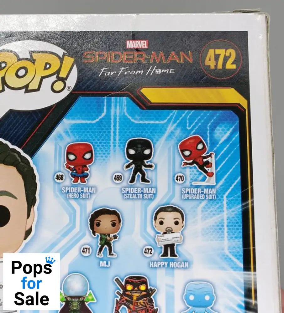 472 Happy Hogan - Marvel Spiderman Far From Home Funko POP - Box Damaged