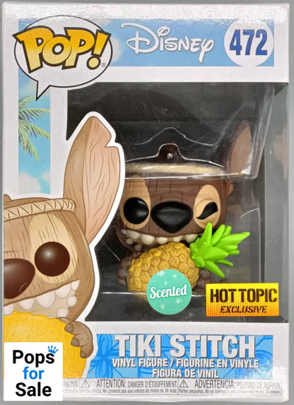 472 Tiki Stitch - Scented - Disney Lilo & Stitch - Box Damaged Funko POP