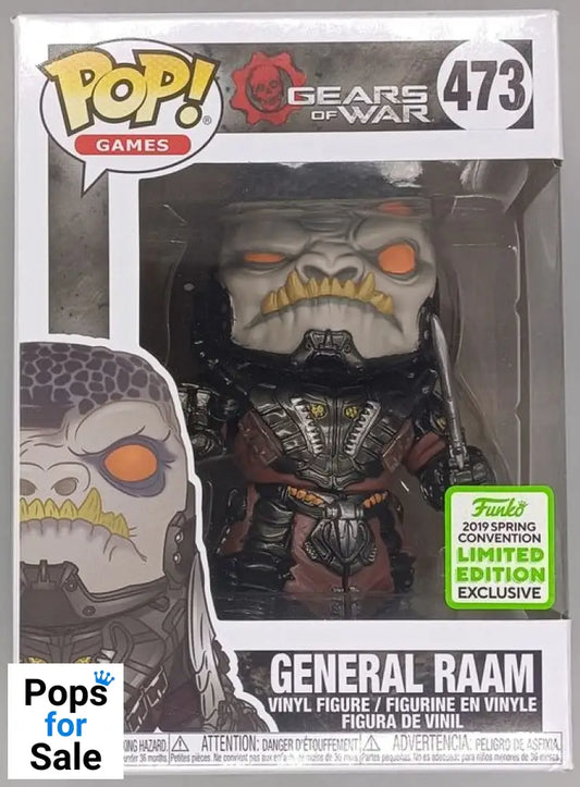 #473 General RAAM - Gears of War - 2019 Con - Box Damaged Funko POP