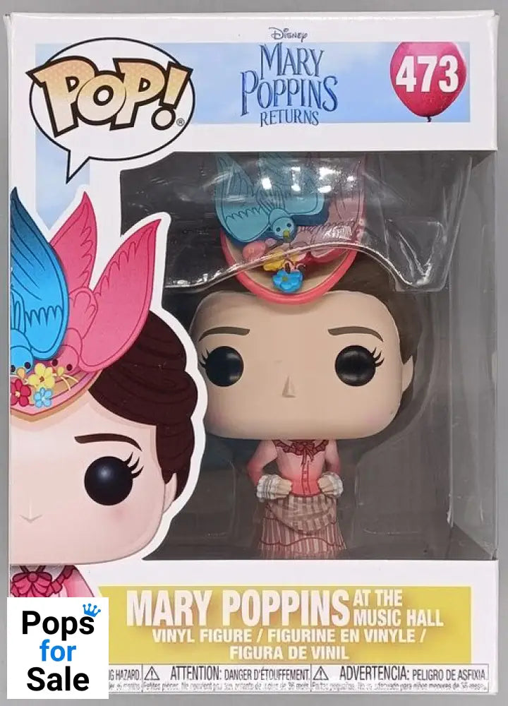 #473 Mary Poppins (at the Music Hall) - Disney Mary Poppins Box Damaged Funko POP