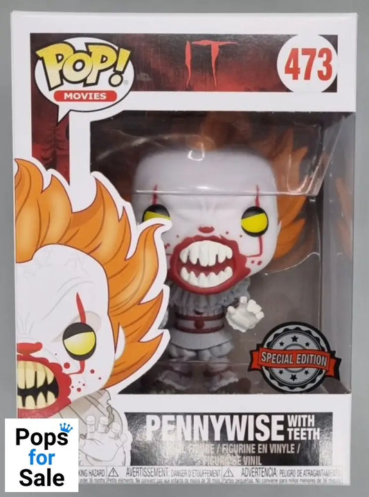 #473 Pennywise (with Teeth) - IT - Horror Funko POP