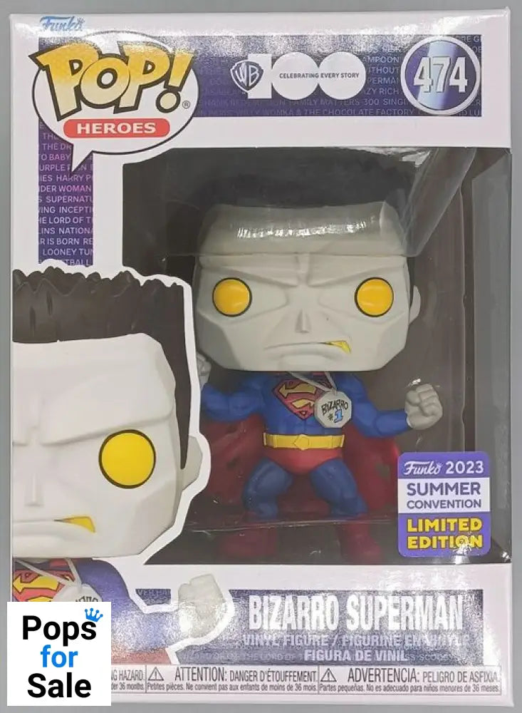 #474 Bizarro Superman Heroes DC - 2023 Con Funko POP