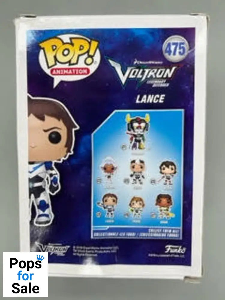 #475 Lance - Voltron - Box Damaged Funko POP