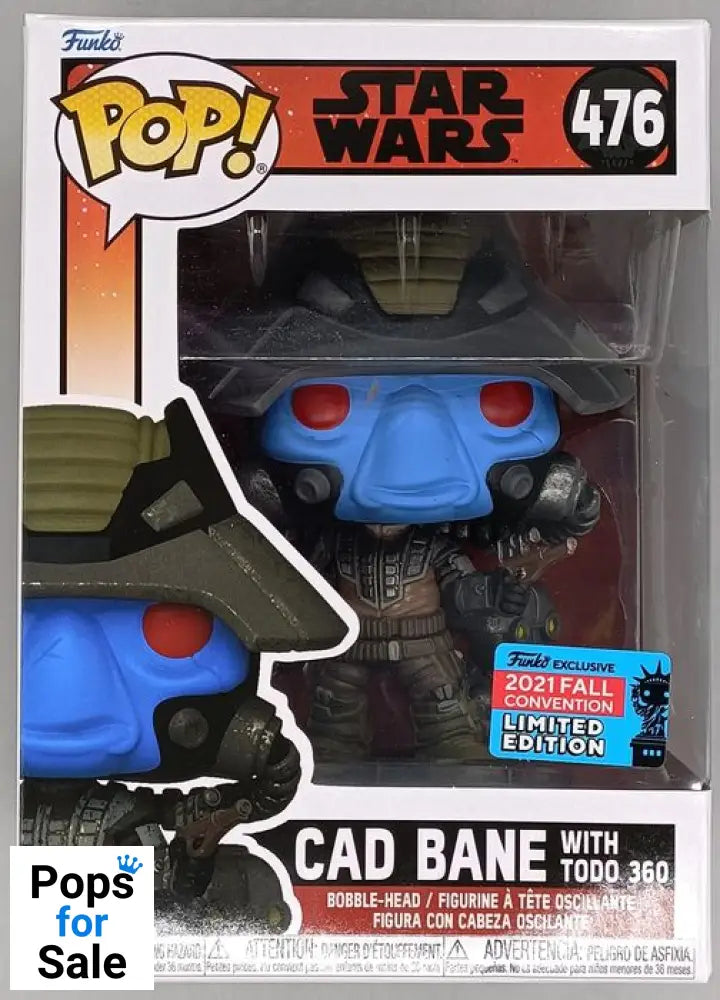 #476 Cad Bane (with Todo 360) Star Wars The Bad Batch 2021 C Funko POP