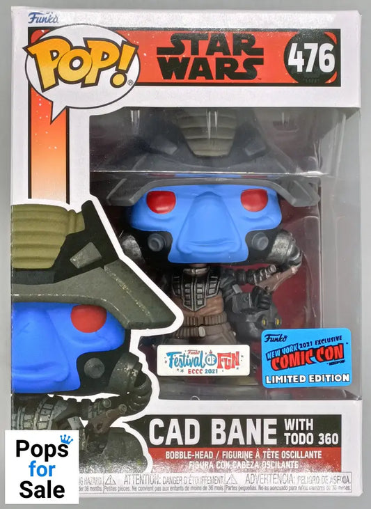 #476 FOF Cad Bane (with Todo 360) - Star Wars 2021 Con Funko POP