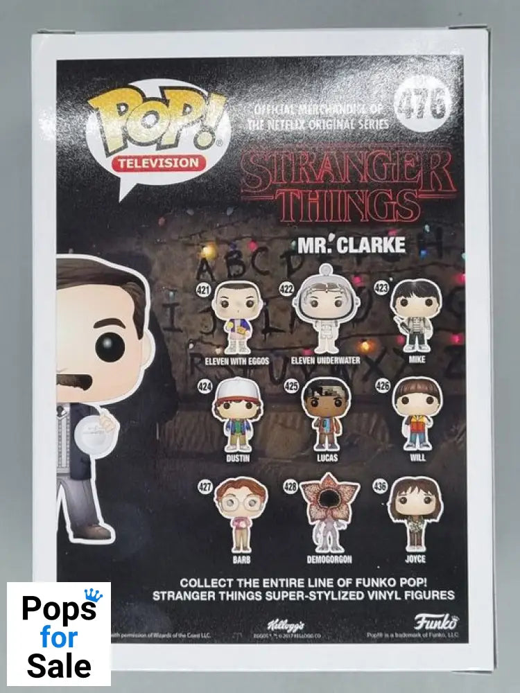 #476 Mr. Clarke - Stranger Things - 2017 Con Funko POP