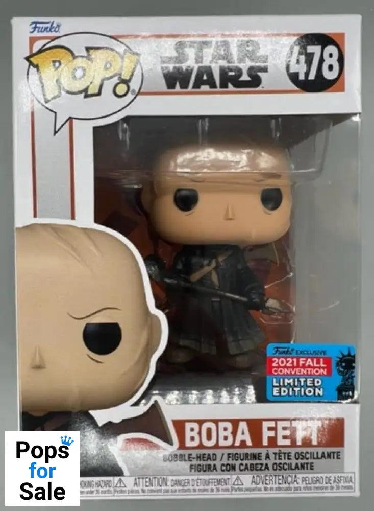 478 Boba Fett (w/ Weapons) Star Wars The Mandalorian 2021 Funko POP