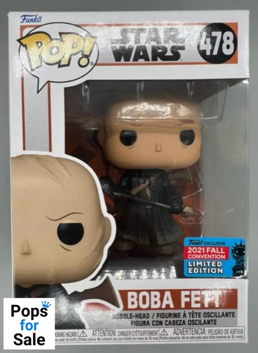 478 Boba Fett (w/ Weapons) Star Wars The Mandalorian 2021 Funko POP