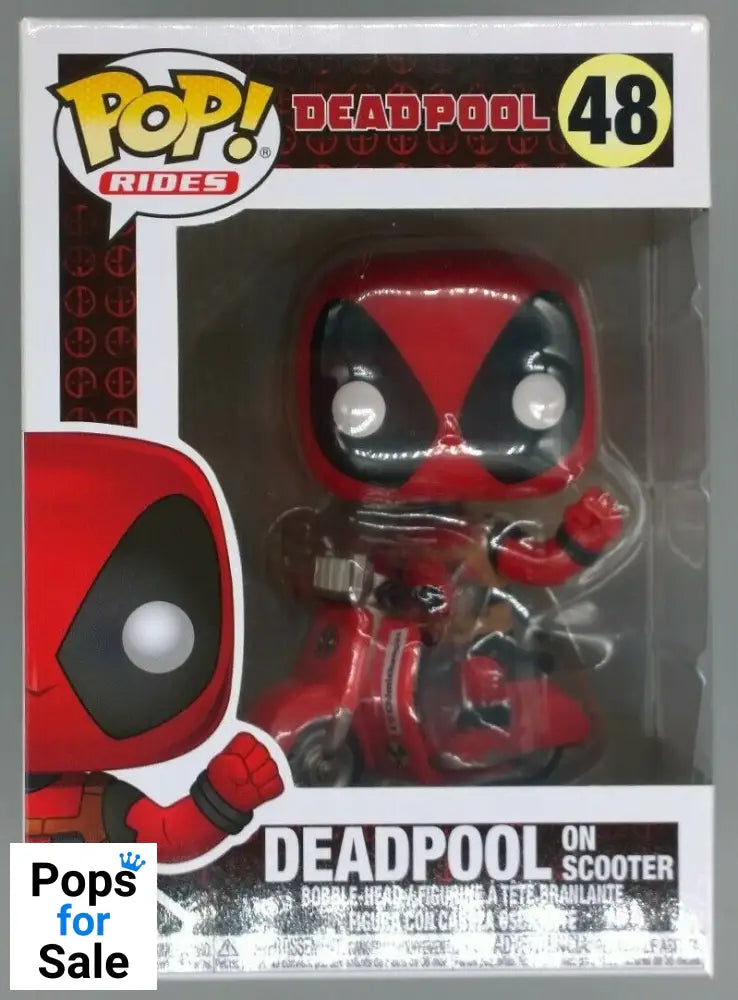 #48 Deadpool (on Scooter) - Rides - Box Damaged Funko POP