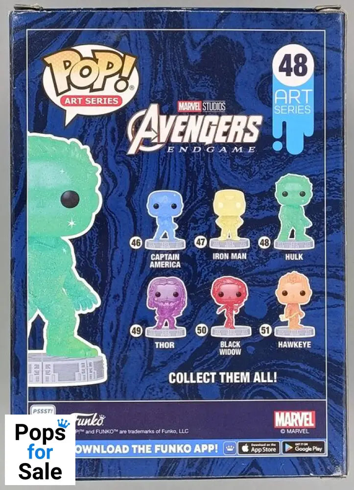 #48 Hulk - Art Series - Marvel The Infinity Saga Box Damaged Funko POP