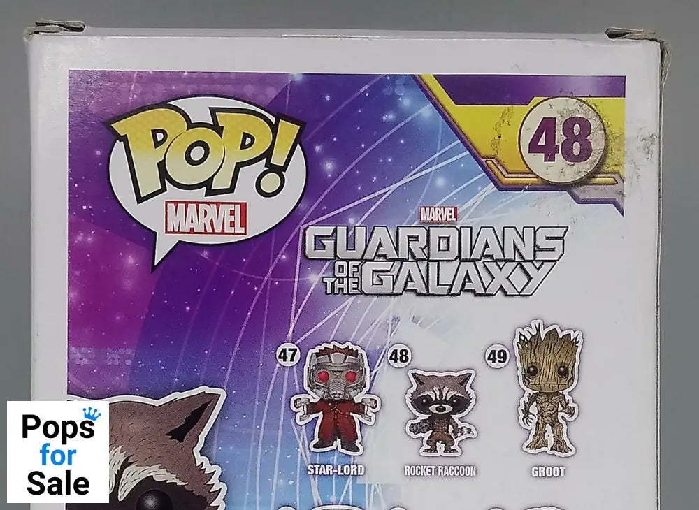 #48 Rocket Raccoon Marvel Guardians of the Galaxy - Box Damaged Funko POP