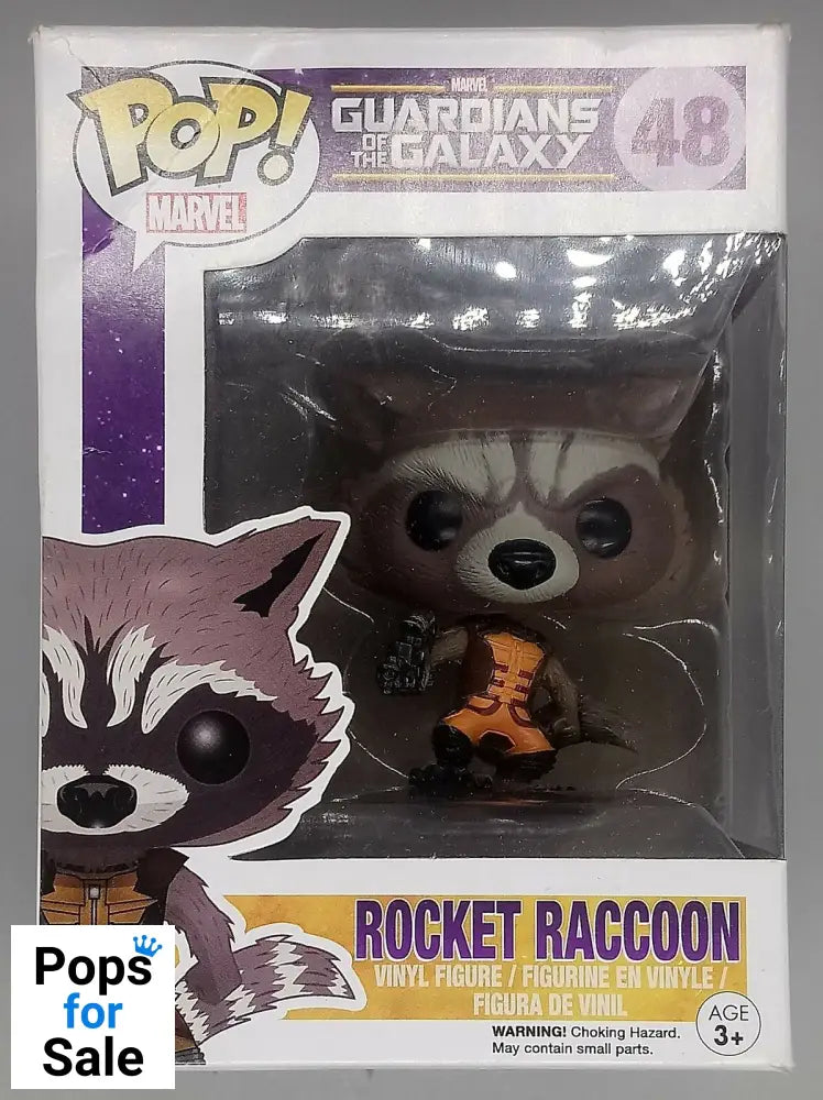 #48 Rocket Raccoon Marvel Guardians of the Galaxy - Box Damaged Funko POP