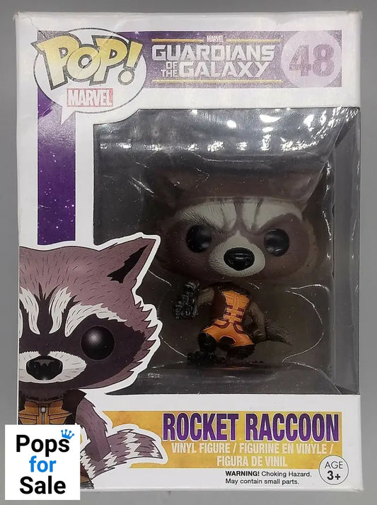 #48 Rocket Raccoon Marvel Guardians of the Galaxy - Box Damaged Funko POP