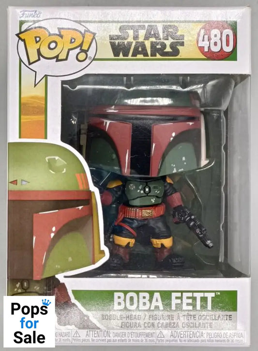 #480 Boba Fett - Star Wars Book of Boba Fett - Box Damaged Funko POP