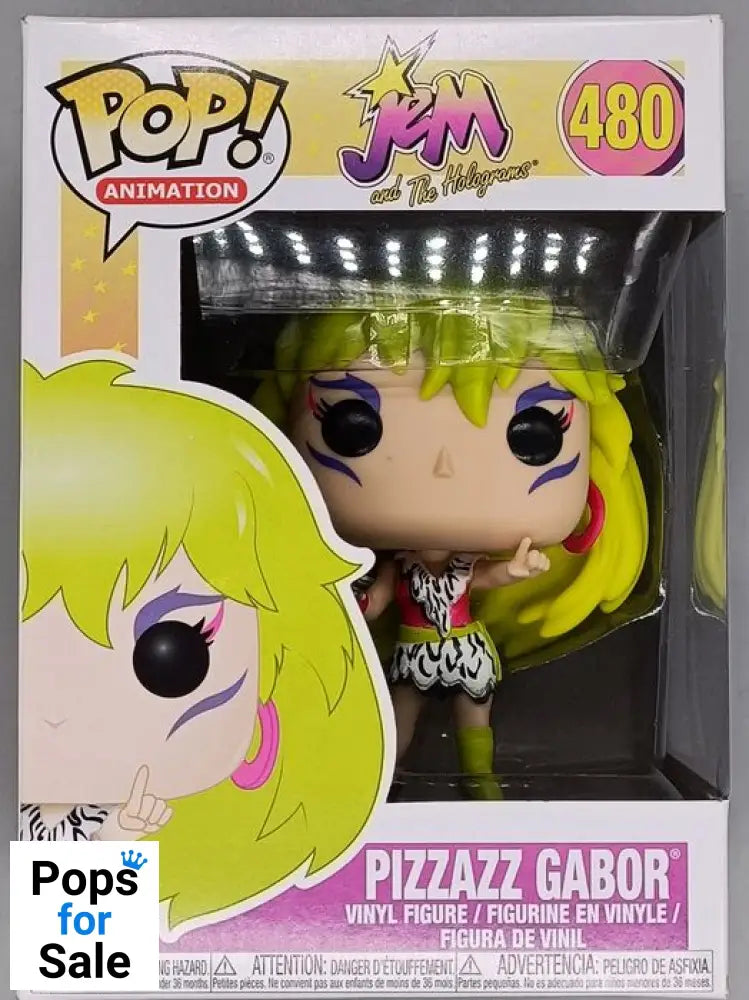 #480 Pizzazz Gabor - Jem and the Holograms - Box Damaged Funko POP