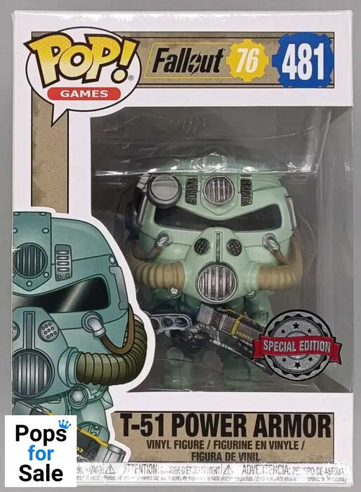 #481 T-51 Power Armor (Green) - Fallout 76 - BOX DAMAGE