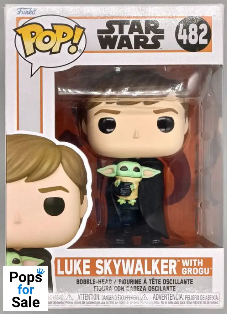 #482 Luke Skywalker (with Grogu) Star Wars - Box Damaged Funko POP