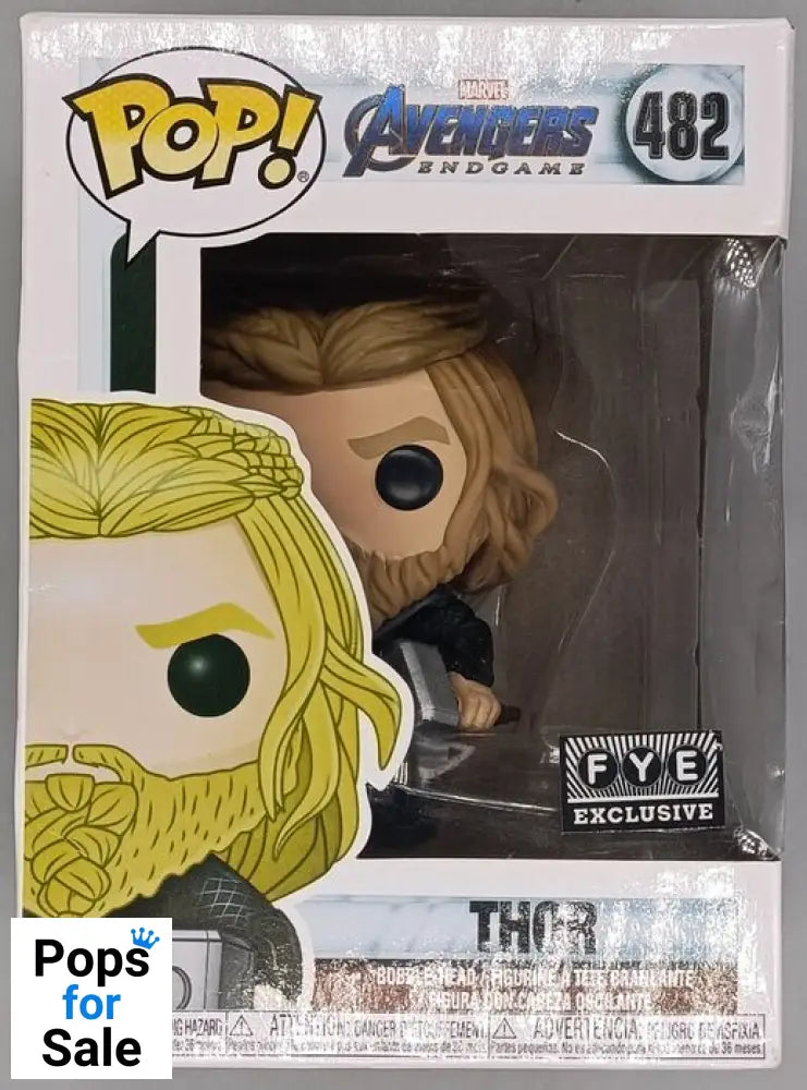 #482 Thor (w/ Stormbreaker and Mj?lnir) Marvel Avenge Box Damaged Funko POP